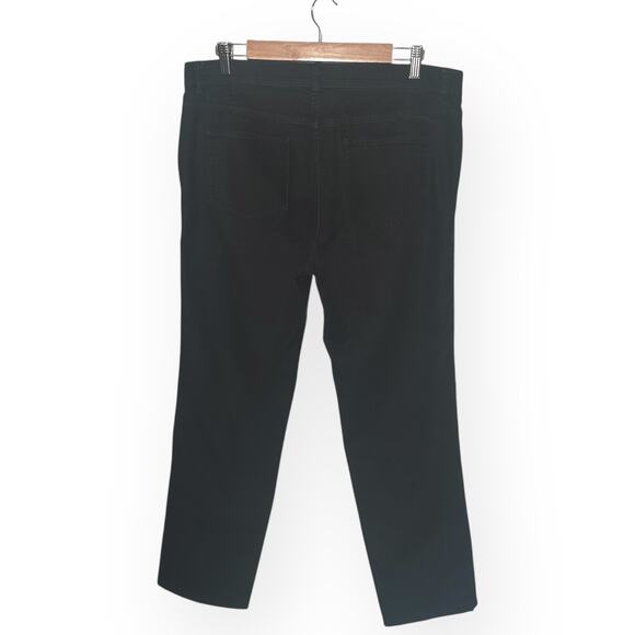 LAFAYETTE 148 NEW YORK Mid Rise Black Skinny Jeans Denim Slim Dyed Stretch 12 - Picture 2 of 10